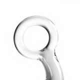 Glas dildo - Clear buttplug &amp; O-ring