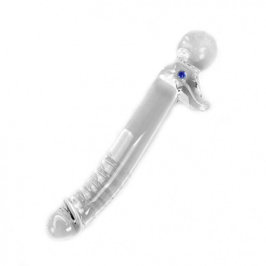 Glas dildo - Clear with duck head