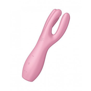 SATISFYER - THREESOME 3 - MULTI VIBRATOR - PINK