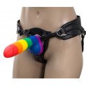 Addiction - Justin Rainbow Silicone Dildo - 19 cm