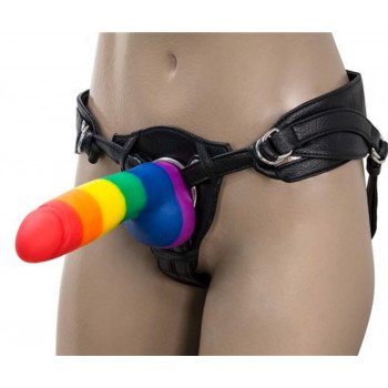 Addiction - Justin Rainbow Silicone Dildo - 19 cm