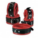 Leather Anklecuffs Red - 5 cm