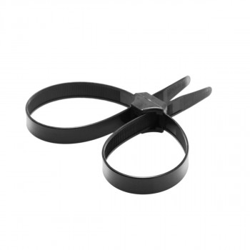 Misbehaved Black Zip Tie Police Cuffs - 5 Pack