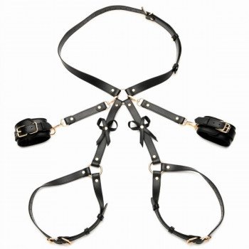 Bondage Harness w/ Bows XL/2XL - Black