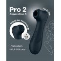 SATISFYER - PRO 2 GENERATION 3 - AIR PULSE VIBRATOR - BLACK