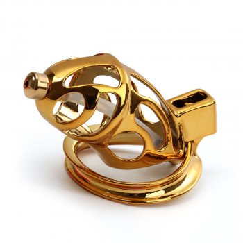 Sevanda Gold Urethral Chastity Cock Cage