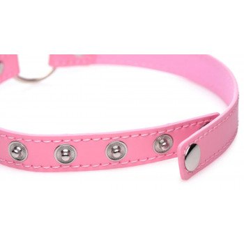 Master Series Kinky Kitty Slim Choker in Pink