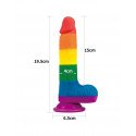 LOVETOY - PRIDER DILDO 19.5 CM fra Sadistenstoolbox