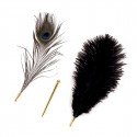 Sevanda Natural Peacock Flirting Feather Tickler