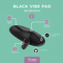 Vibe Pad Double Vibration with Remote Control - Black fra Sadistenstoolbox