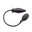 Inflated Anal Spade Plug Black