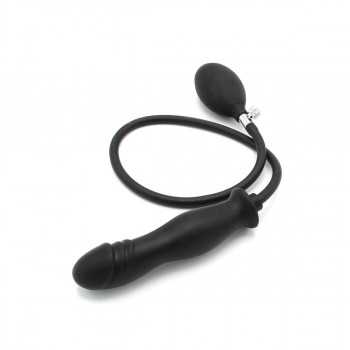 Inflatable Dildo Long Black  - 2